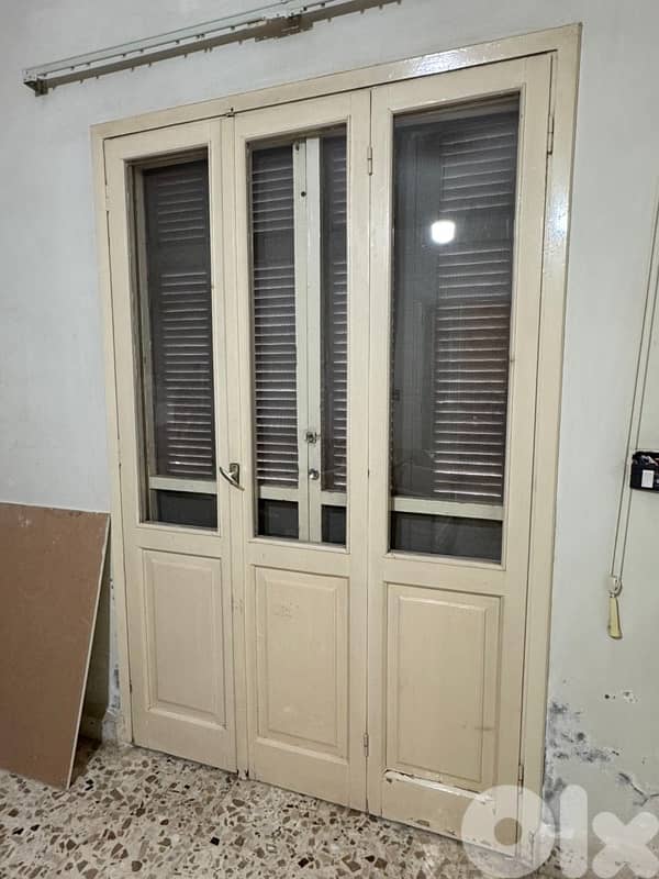 balcony doors and one window 0