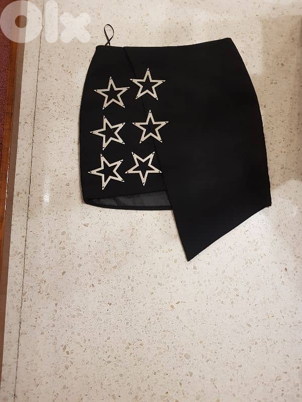 skirt black with stars 1