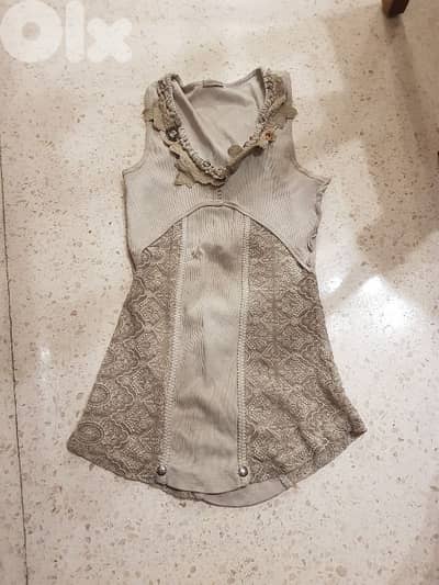 top beige with dentelle size s/m
