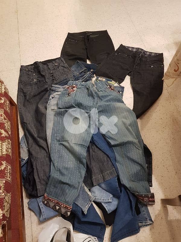 pants jeans  13 pieces good condition used as new size s/m 1