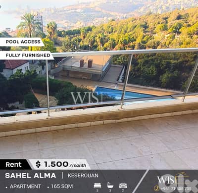 165 SQM Fully Furnished Apartment for RENT in Sahel Alma!