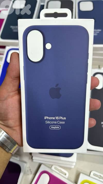 Silicone Case magsafe Iphone 16 plus Denim