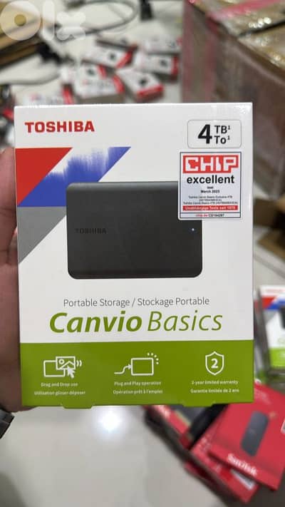 Toshiba canvio basics hard disk 4tb