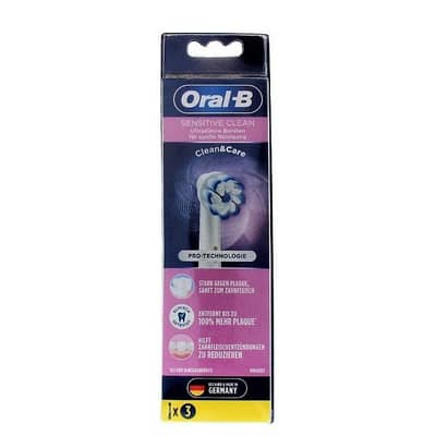 oral-B sensetive clean replacment heads 3pc