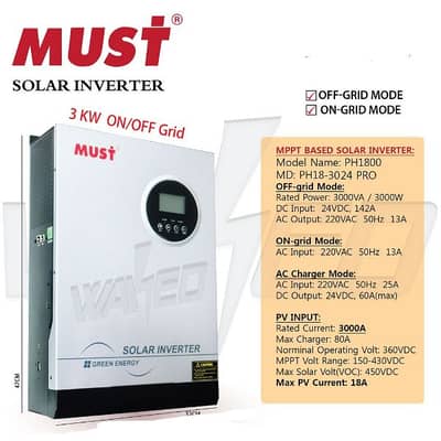 Must inverter 3Kw