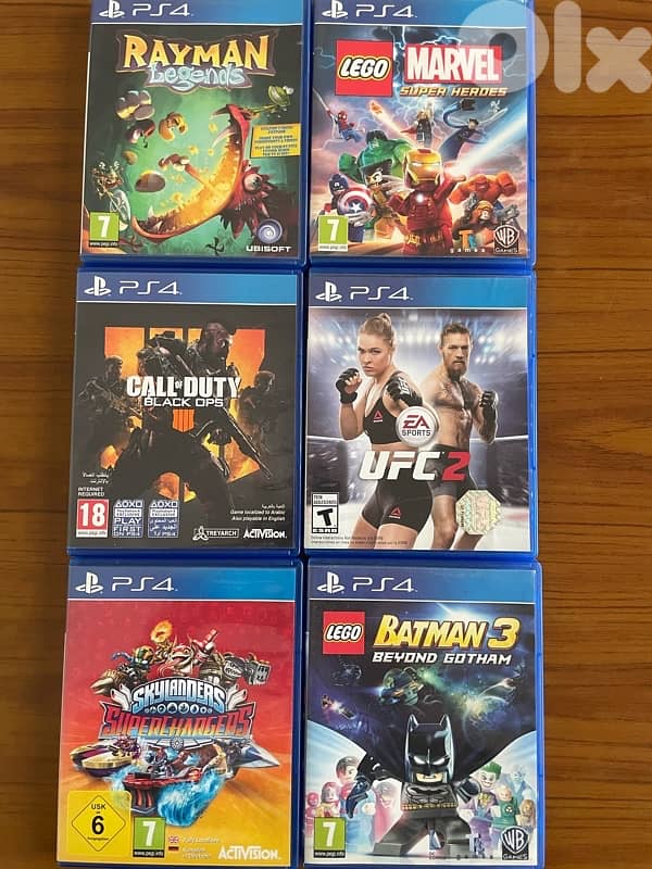 play Station 4 games used 0