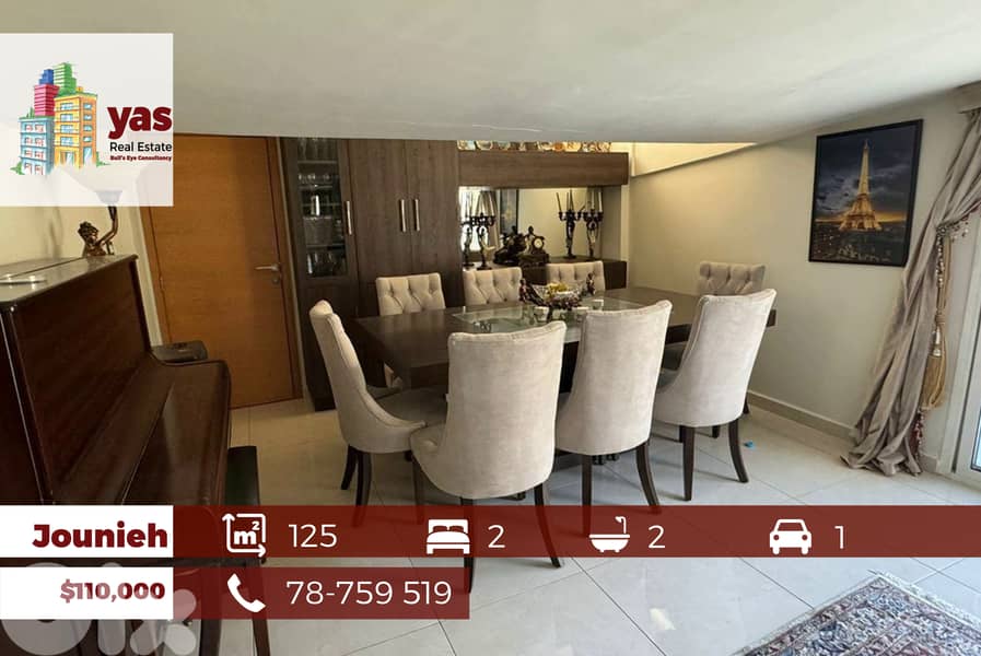Jounieh 125m2 | Calm Street | Prime Location | Modern | EH | 0