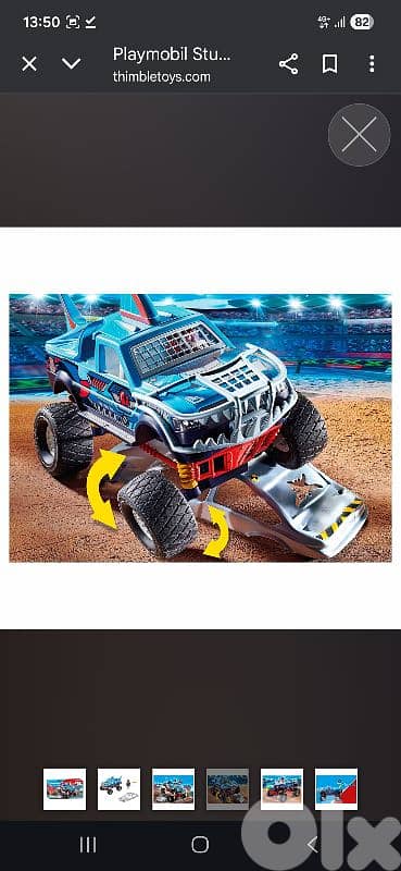 playmobile 70550 stunt show monster truck