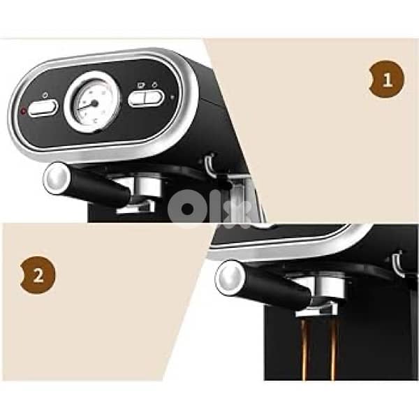 espresso machine silver crest retro 3