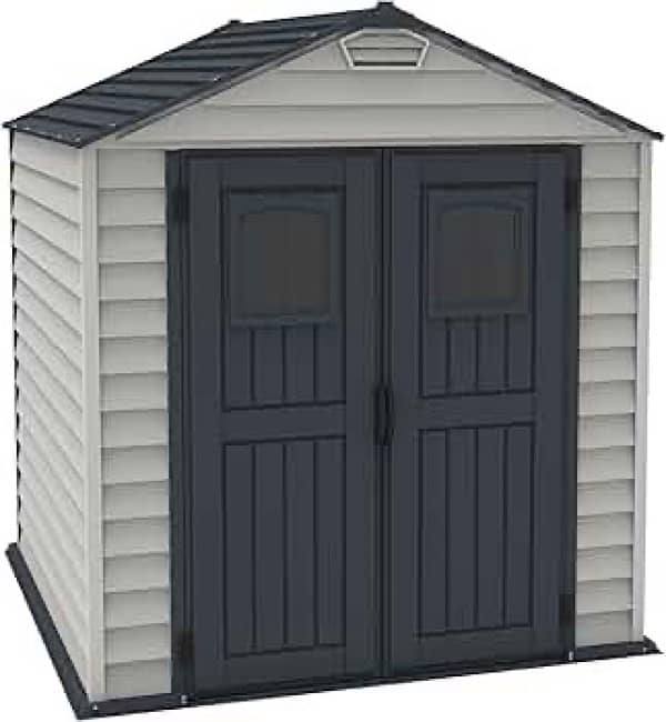 Vinyl Garden Storage Shed with Floor, 0