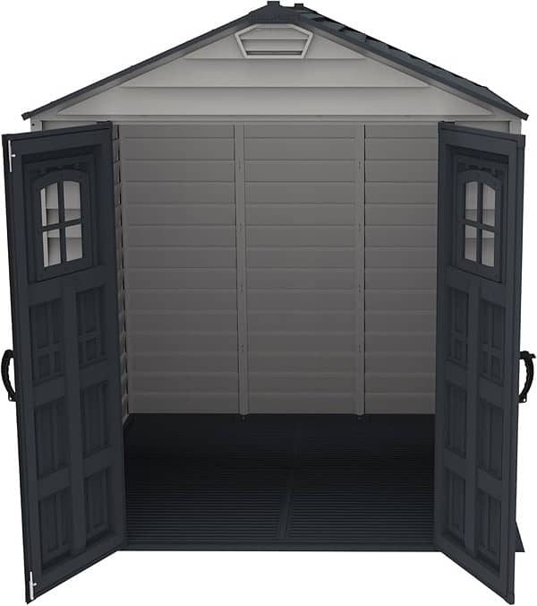 Vinyl Garden Storage Shed with Floor, 5