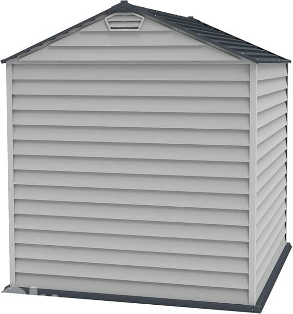 Vinyl Garden Storage Shed with Floor, 7
