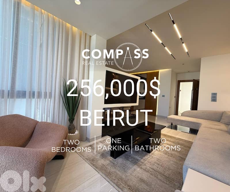 NEW APARTMENT FOR SALE 256,000 IN  BEIRUT 0