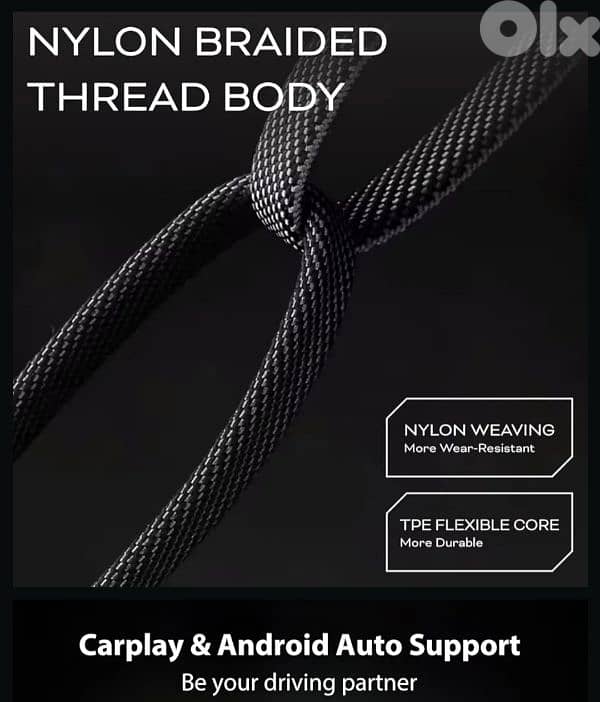 Metal USB Charging Cable 4-in-1 Nylon Type C/USB A. /4$ delivery 6