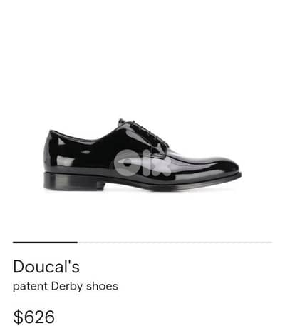 Authentic Ducal's Patent Derby shoes real leather