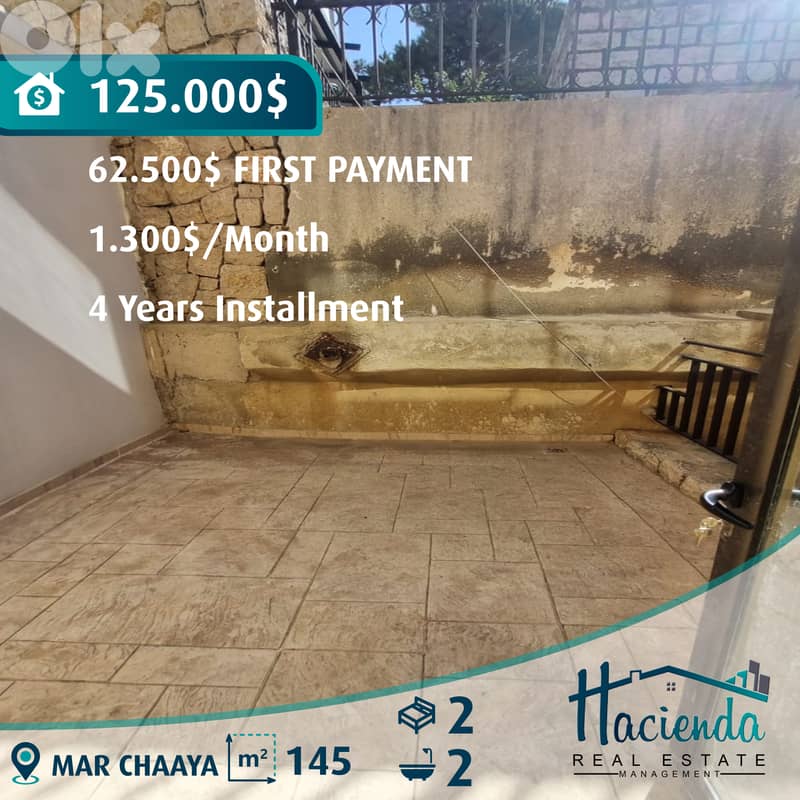 Apartment With Terrace For Sale In Mar Chaaya 0