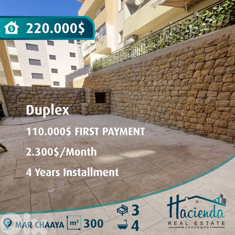 Duplex Apartment For Sale In Mar Chaaya 0
