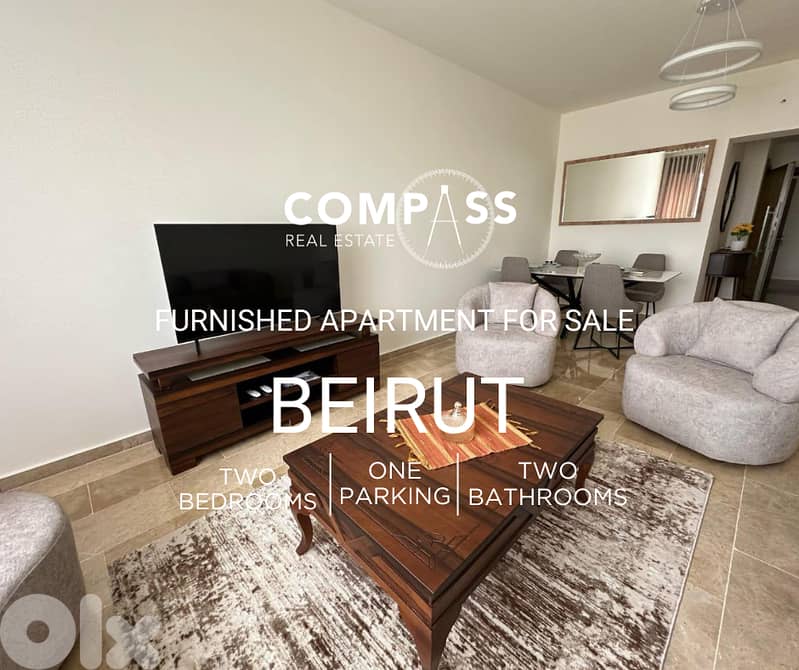 FURNISHED APARTMENT FOR SALE IN BEIRUT MAZRAA 0