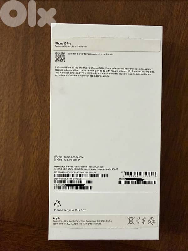 iphone 16 pro 256gb 6