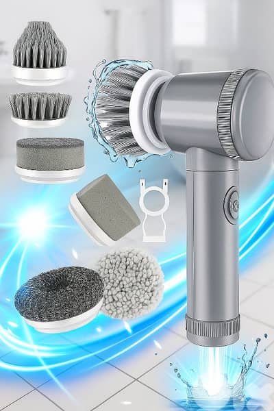 Electric spin scrubber