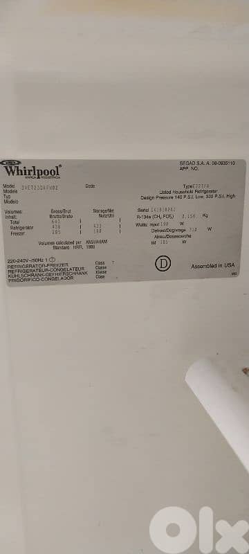 Whirlpool refrigerator 2