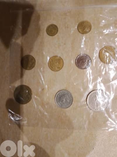 Lebanese and ukraine coins