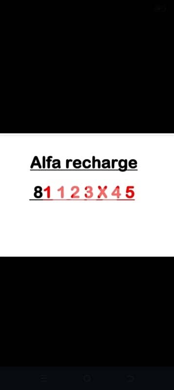 special alfa number