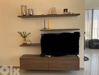 L shape 3 m vs 1.80 m with tv unit