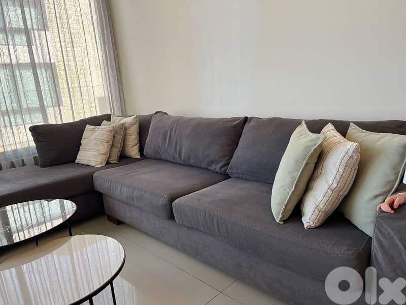 L shape 3 m vs 1.80 m with tv unit 1