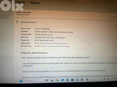 Asus laptop i5-8250u