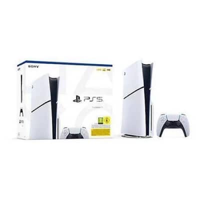 Ps5 slim 1TB+ 2 original controller+ ups(2000)+3 cds