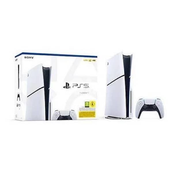 Ps5 slim 1TB+ 2 original controller+ ups(2000)+3 cds 0
