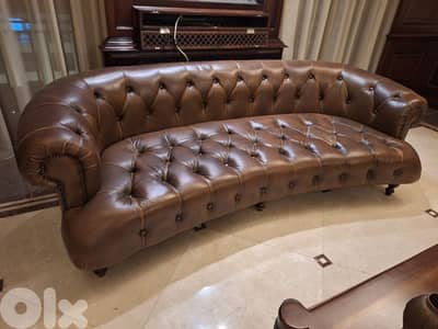 sofa chesterfield by Timothy oulton England genuine leather