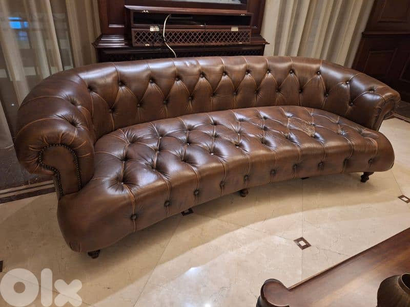 sofa chesterfield by Timothy oulton England genuine leather 0