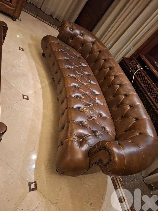 sofa chesterfield by Timothy oulton England genuine leather 2