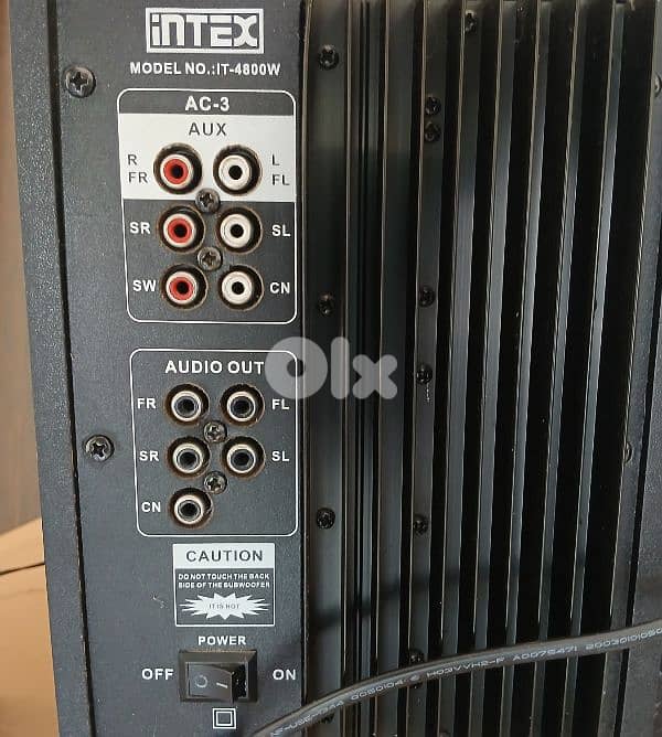 super bass surround system subwoofer and 4 speakers / سبيكرات 2