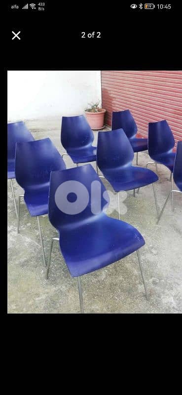 كراسي إيطالي اصلي اجرين كروم   كرسي 20$، 0