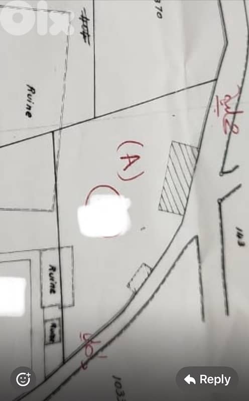 520m land zone 30/90 four floors building Kfarchima Baabda 0