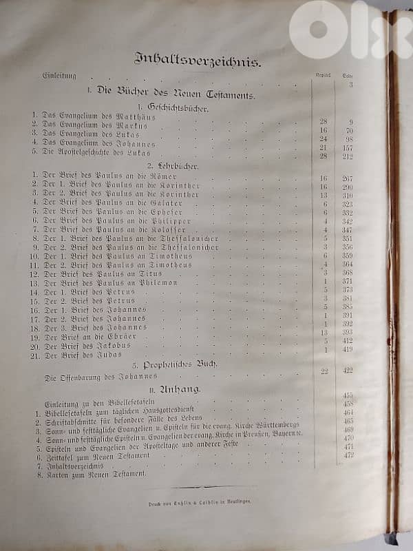 19th century German big illustrated new testament 1