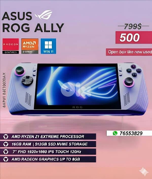 Asus Rog Ally Like New 0