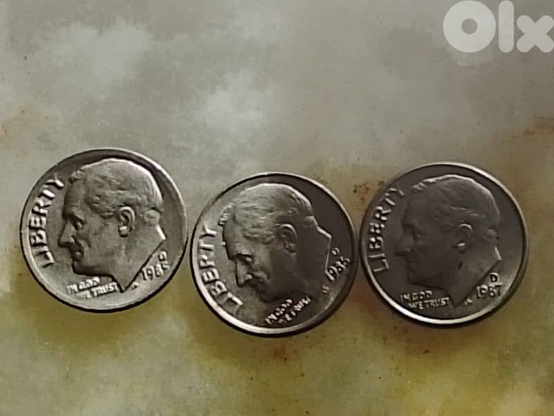 1 dime 3 coins series 0