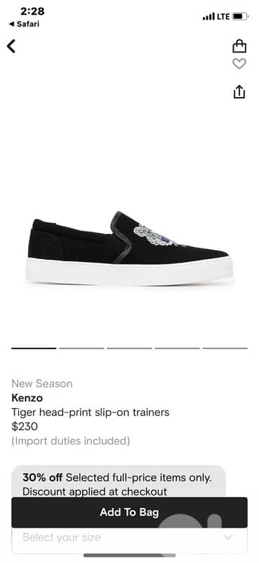 shose kenzo size 41 like new 1