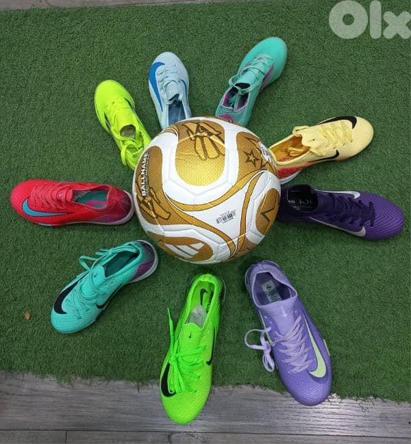 football shoes original nike w adidas اسبدرينات فوتبول حذاءكرة  ولادي 4