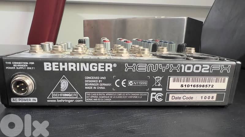 behringer xenyx 1002 fx dual dj mixer 2