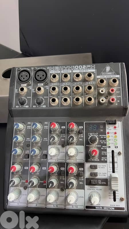 behringer xenyx 1002 fx dual dj mixer 4