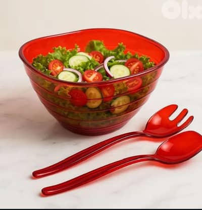 Plexi salad bowl set