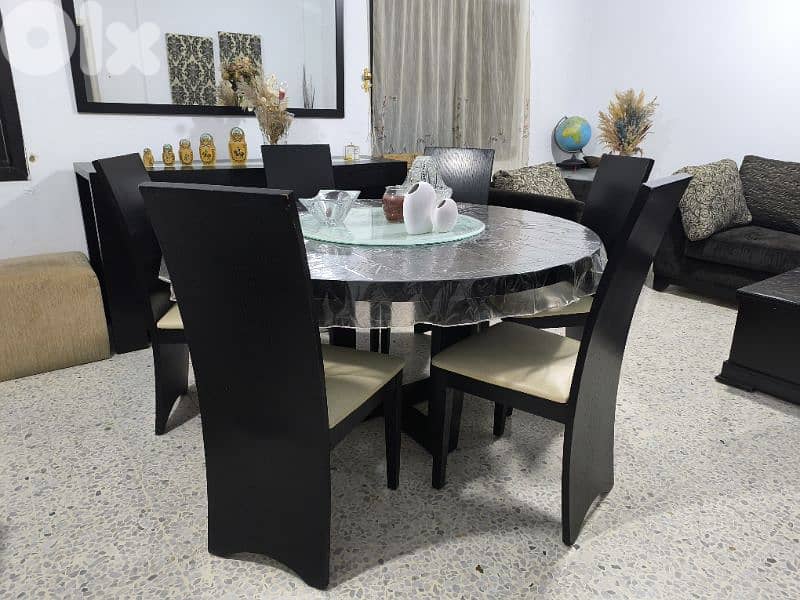 Mobilitop Dinning Table & 6 Chairs طاولة سفرة مع 6 كراسي 0