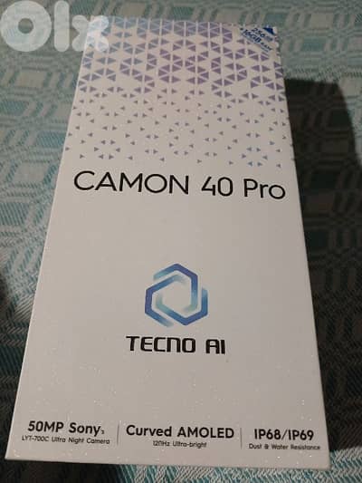 tecno camon 40 pro 4g 256 like new