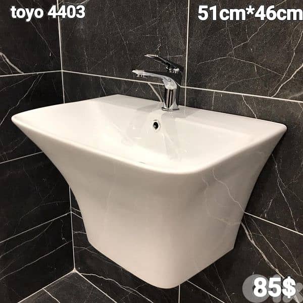 Wall hung sinks. مغاسل تعليق بالحيط 4