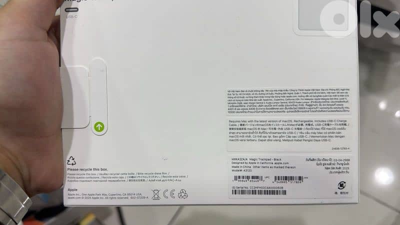 Apple Magic Trackpad usb-c black  MXKA3 1